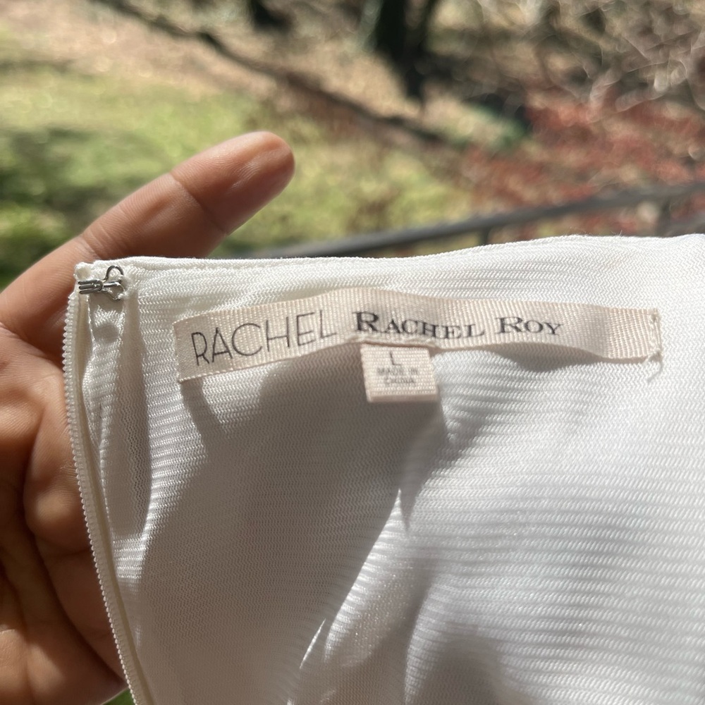 RACHEL Rachel Roy Ivory Maxi Dress with Blue & Pink Floral Print - Picture 4 of 4